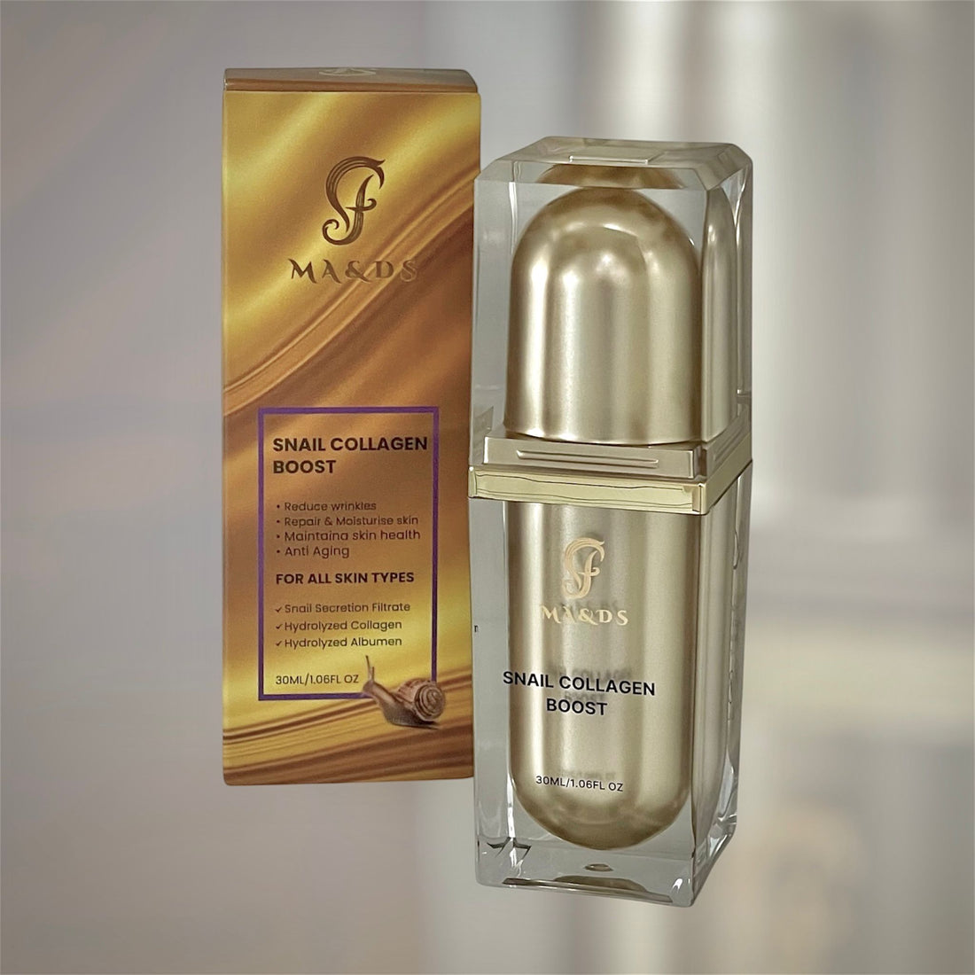 MA&DS สเนล คอลลาเจน บูสต์ ครีม