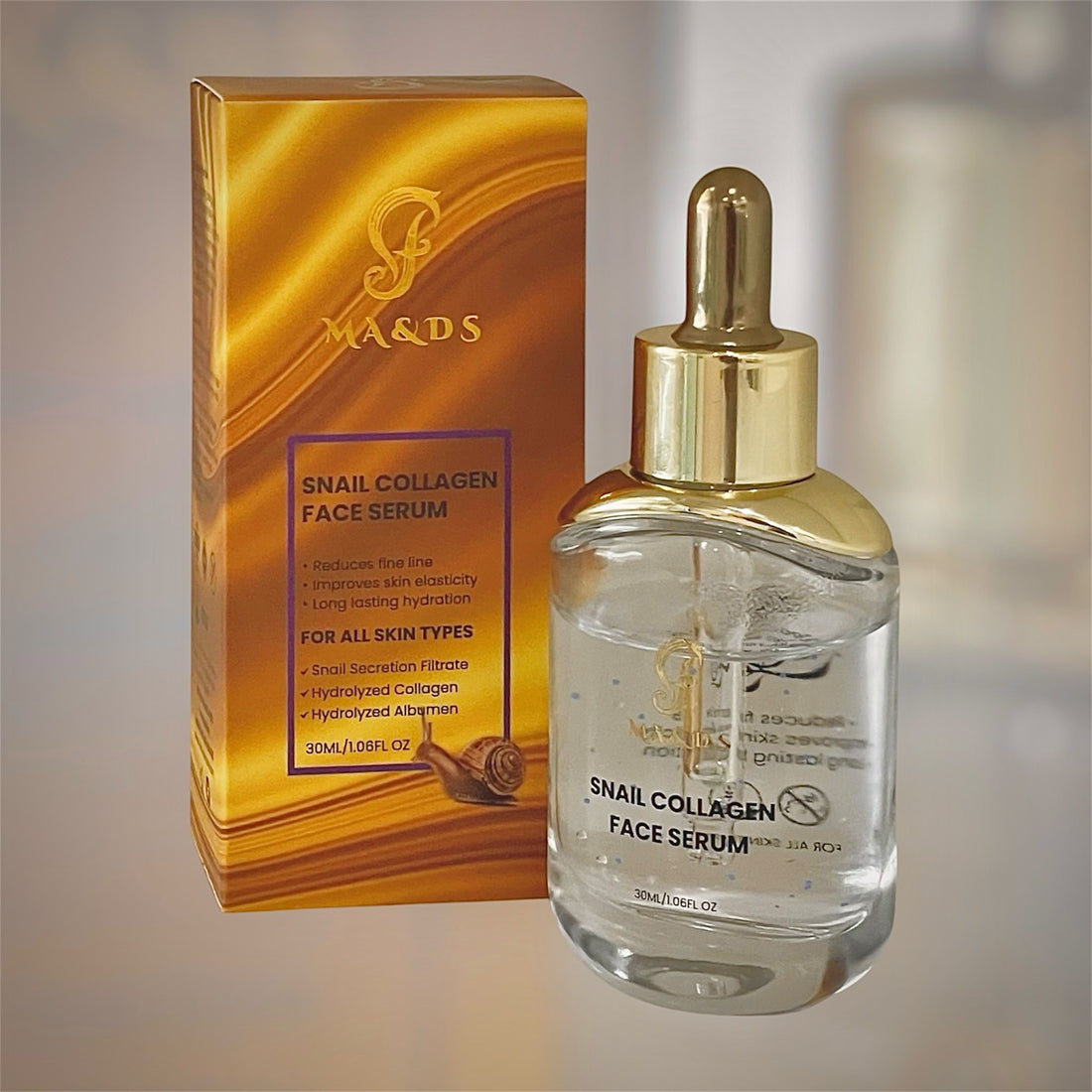 MA&DS เซรั่มคอลลาเจนหอยทากสาหรับใบหน้า – 30 มล